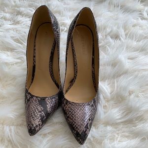 JOE FRESH SNAKE SKIN HEELS